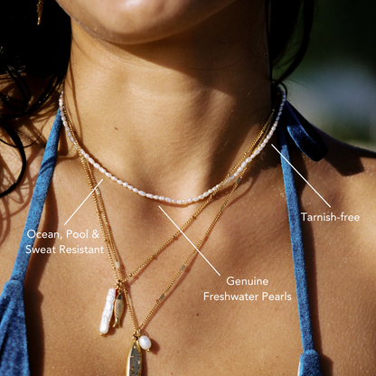 Tiny Pearls Choker