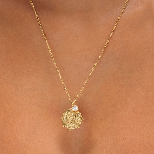 Collar con medallón griego "Atenea"