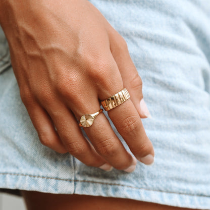 Anillo llamativo