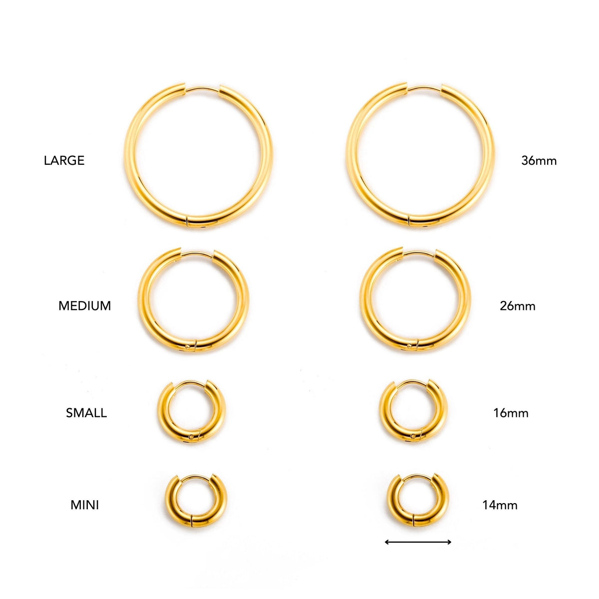 Thick Hoop Earrings