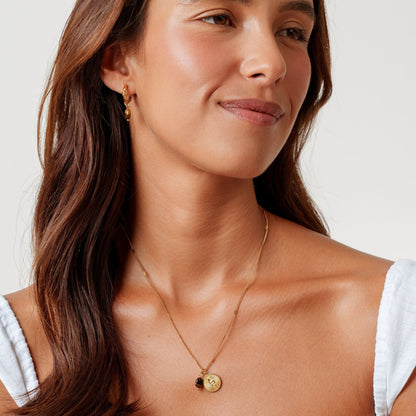 Collar de serpiente dorado