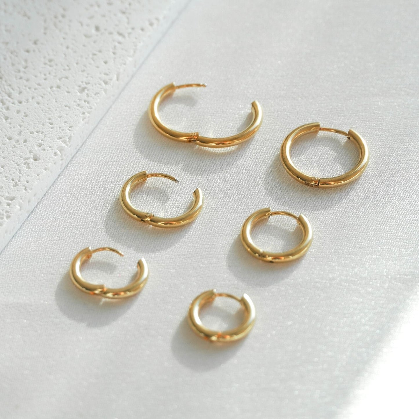 Paquete de Pendientes de Aro Triple