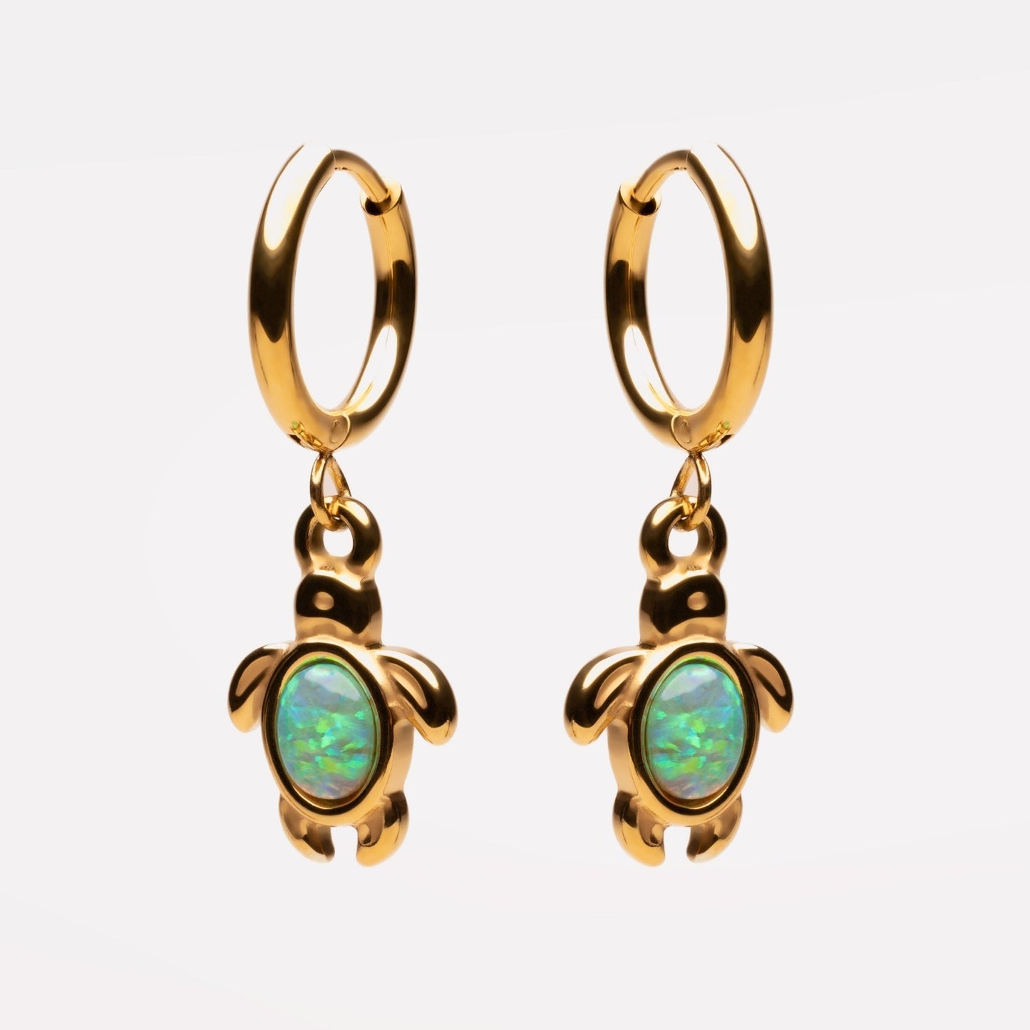 Aros de tortuga de ópalo
