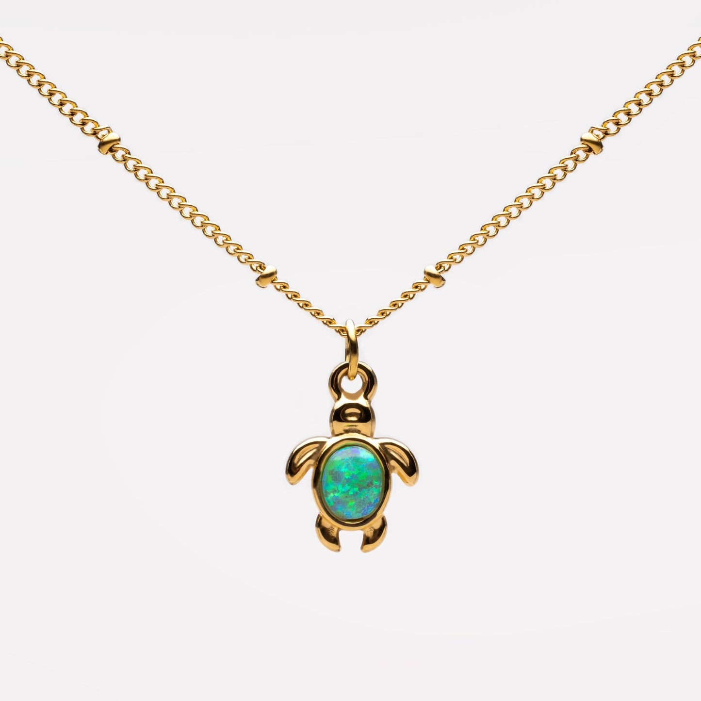 Collar de tortuga de ópalo