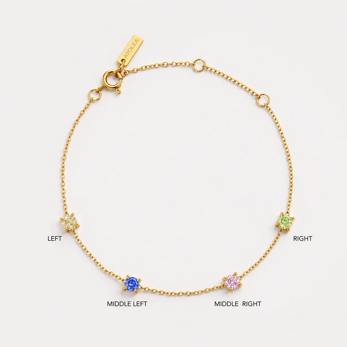 Custom Birthstone Bracelet
