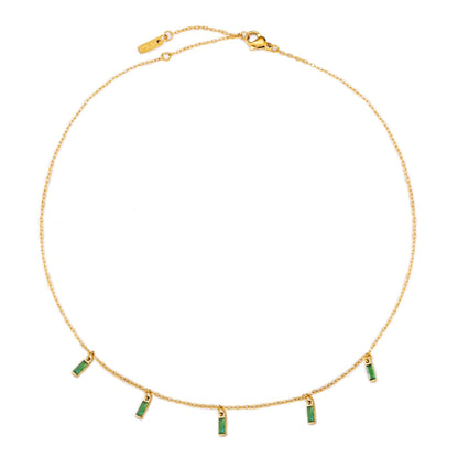 Rain of Emeralds Choker