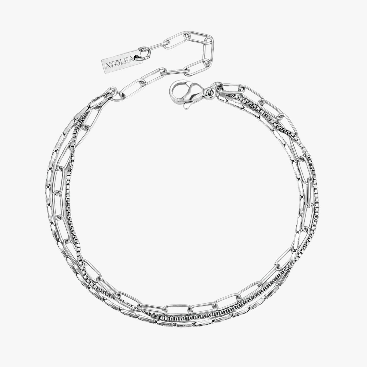Pulsera dorada de capas