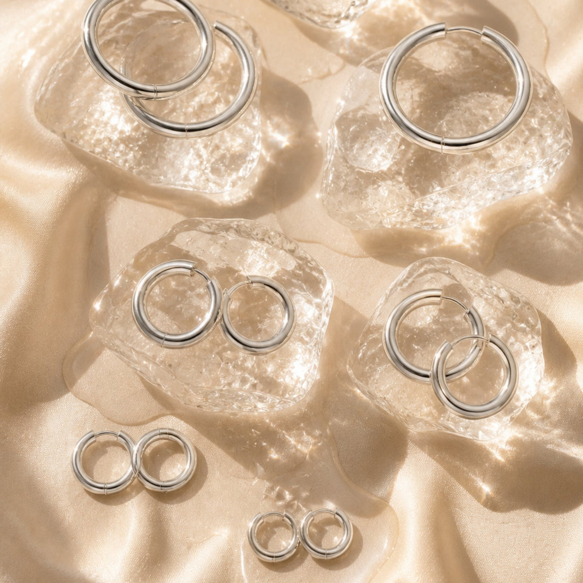 Thick Hoop Earrings