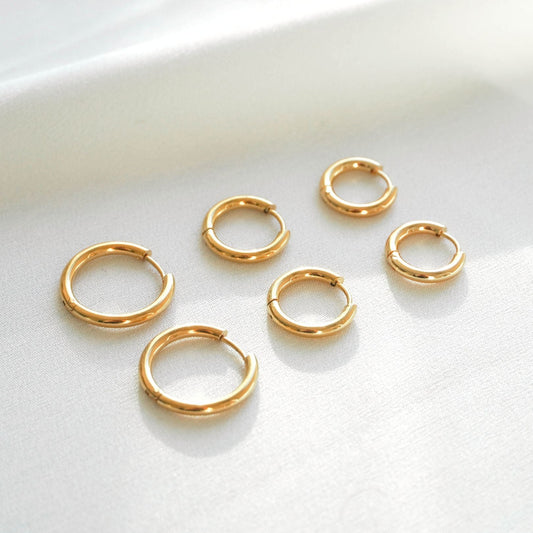 Paquete de Pendientes de Aro Triple