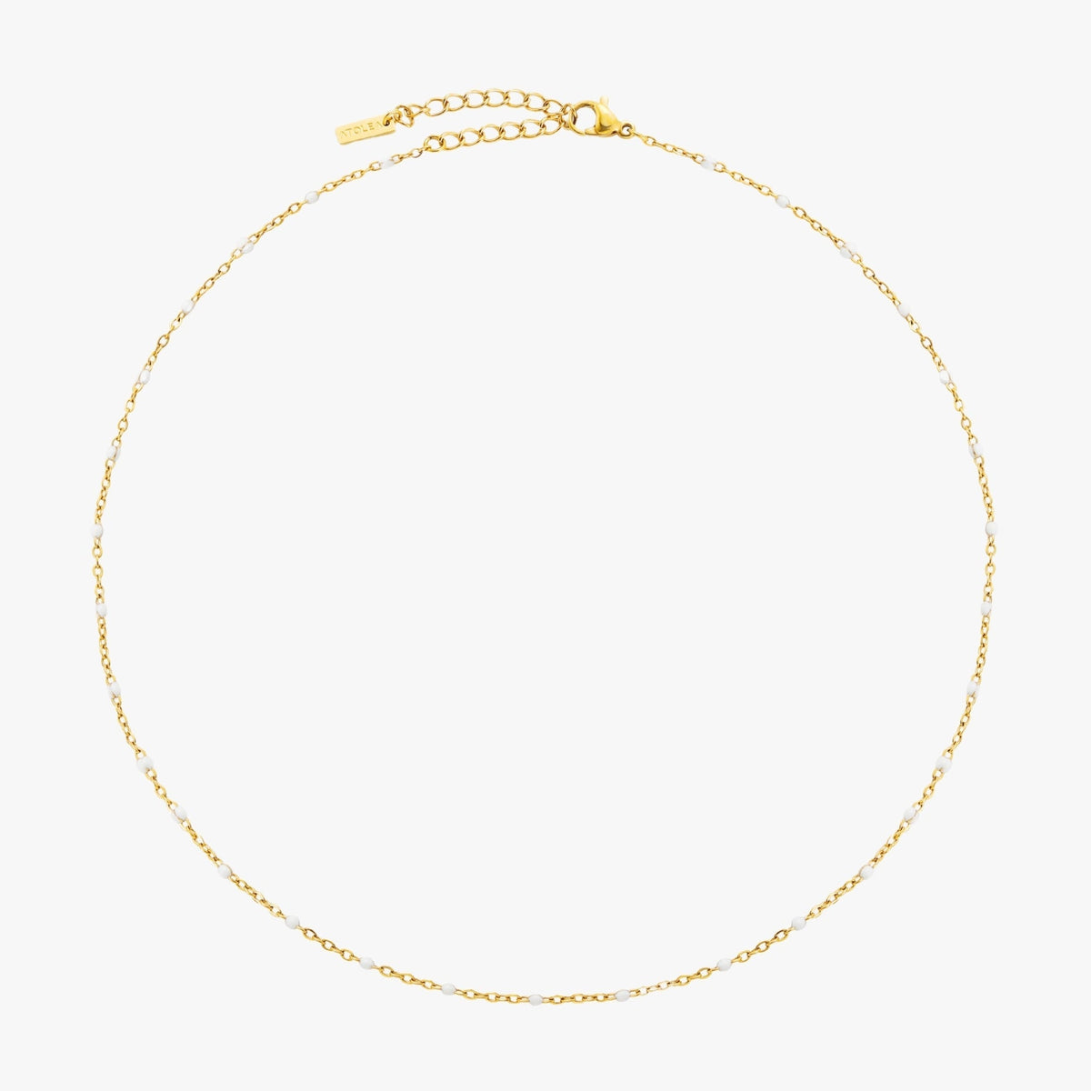 White Beaded Choker